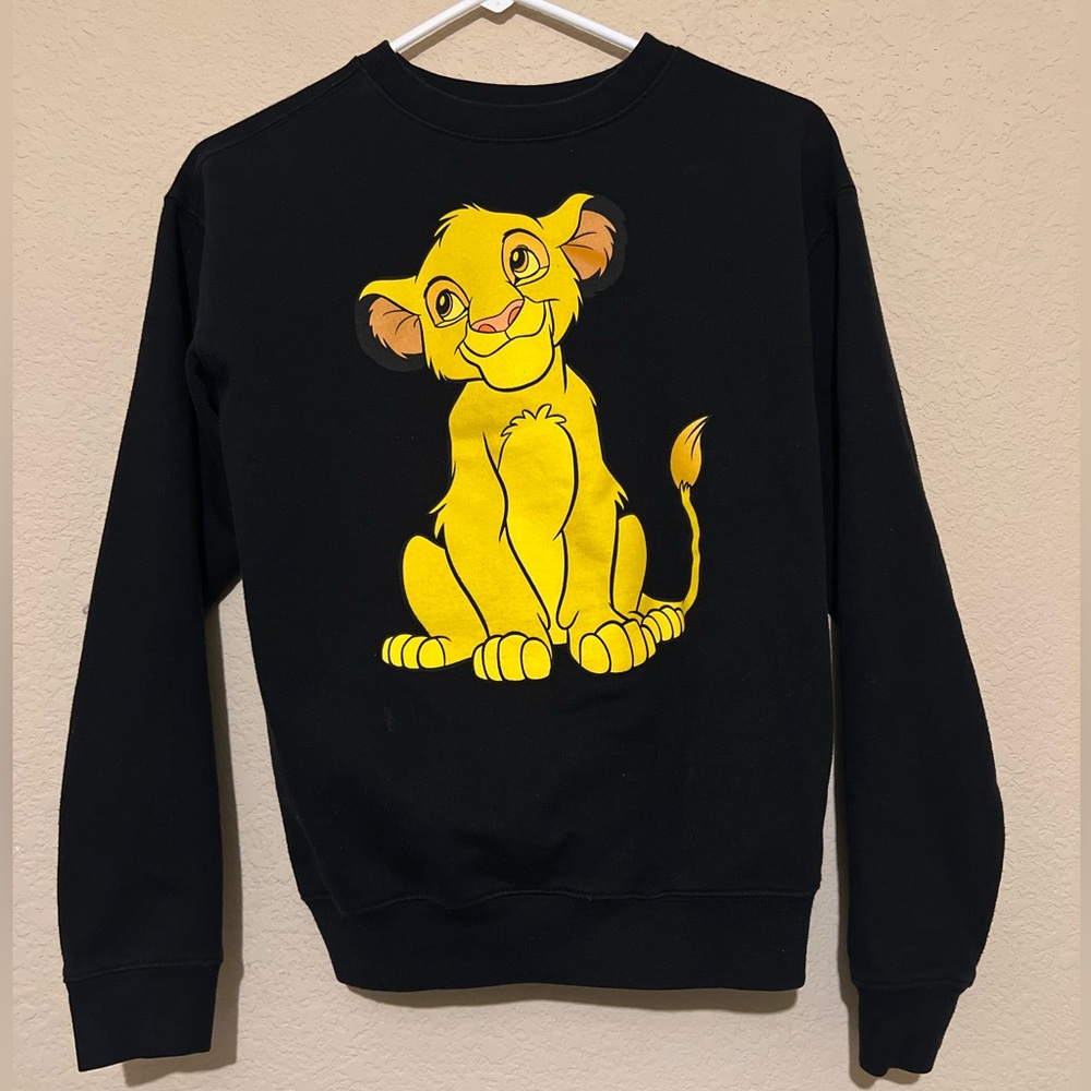 Disney The Lion King Simba Sweatshirt Women’s Small Black